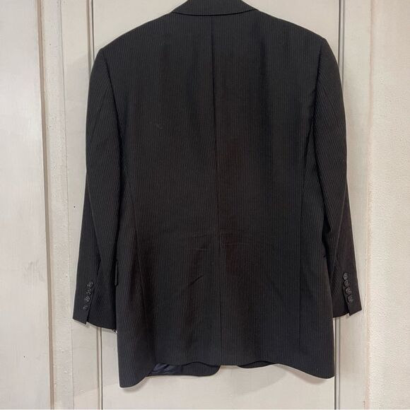 Hart Schaffner & Marx Dillarda black pin stripe Men’s blazer - Picture 4 of 9